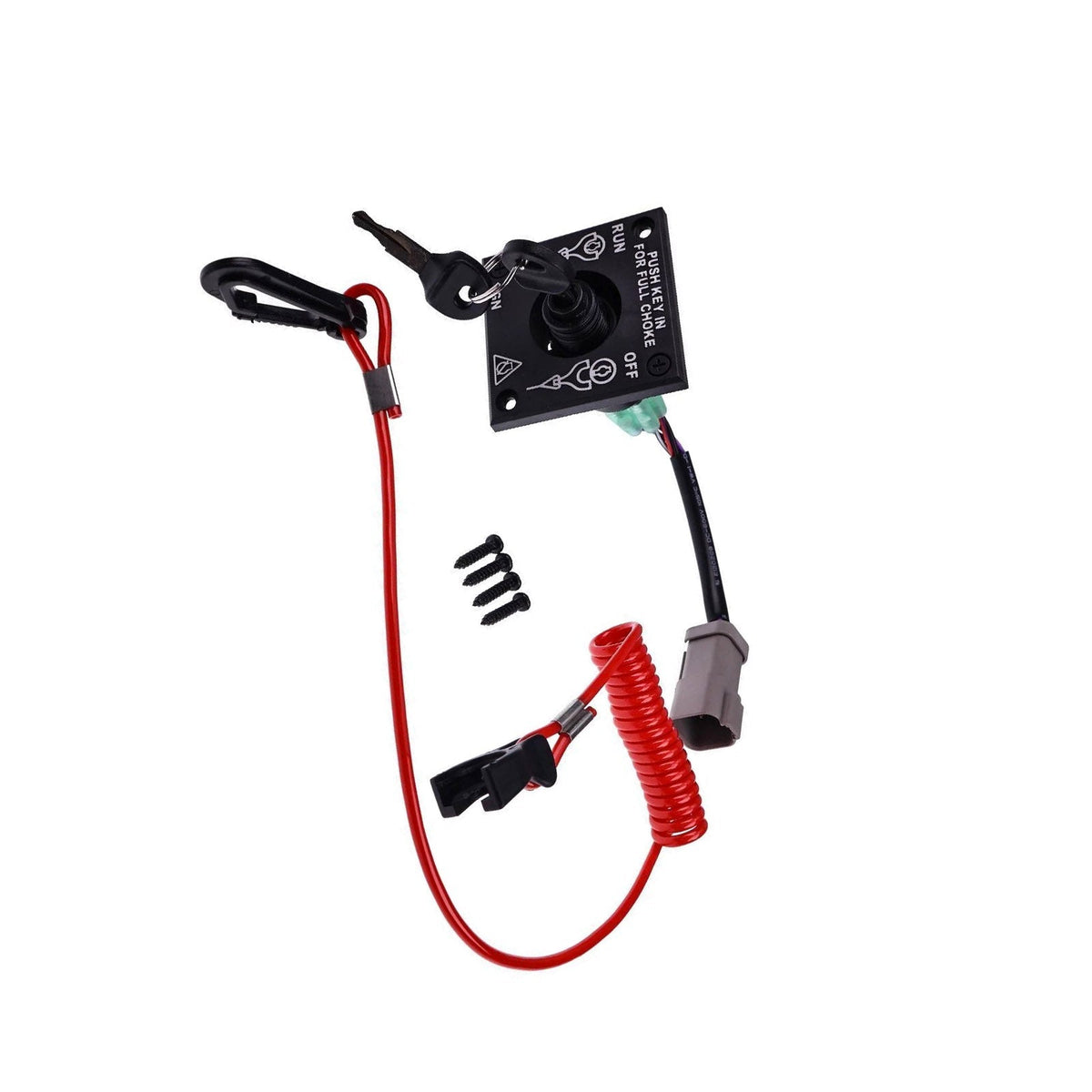 Ignition Key Switch Panel Suitable For Evinrude Johnson BRP OMC 176408 0176408-4