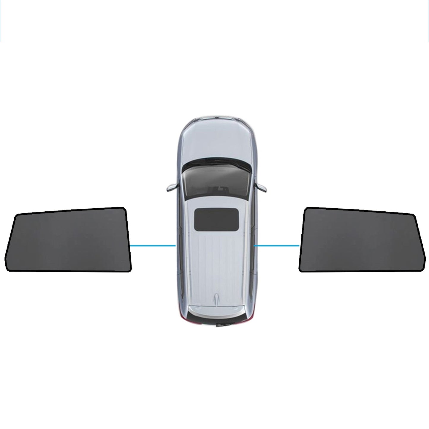 Magnetic Mesh Sun Blind Shades Front & Rear Suitable For Audi Q7 4LB 2006-2015-3