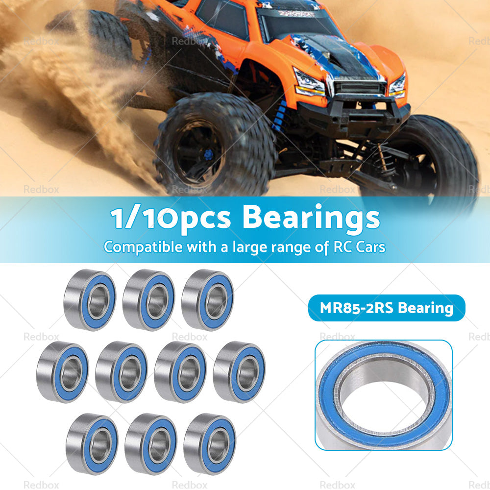 1/10x 5x8x2. 5mm Bearings PTFE Rubber Seals RC 2728 4606 5114 1213 B020 MR85-2RS-0