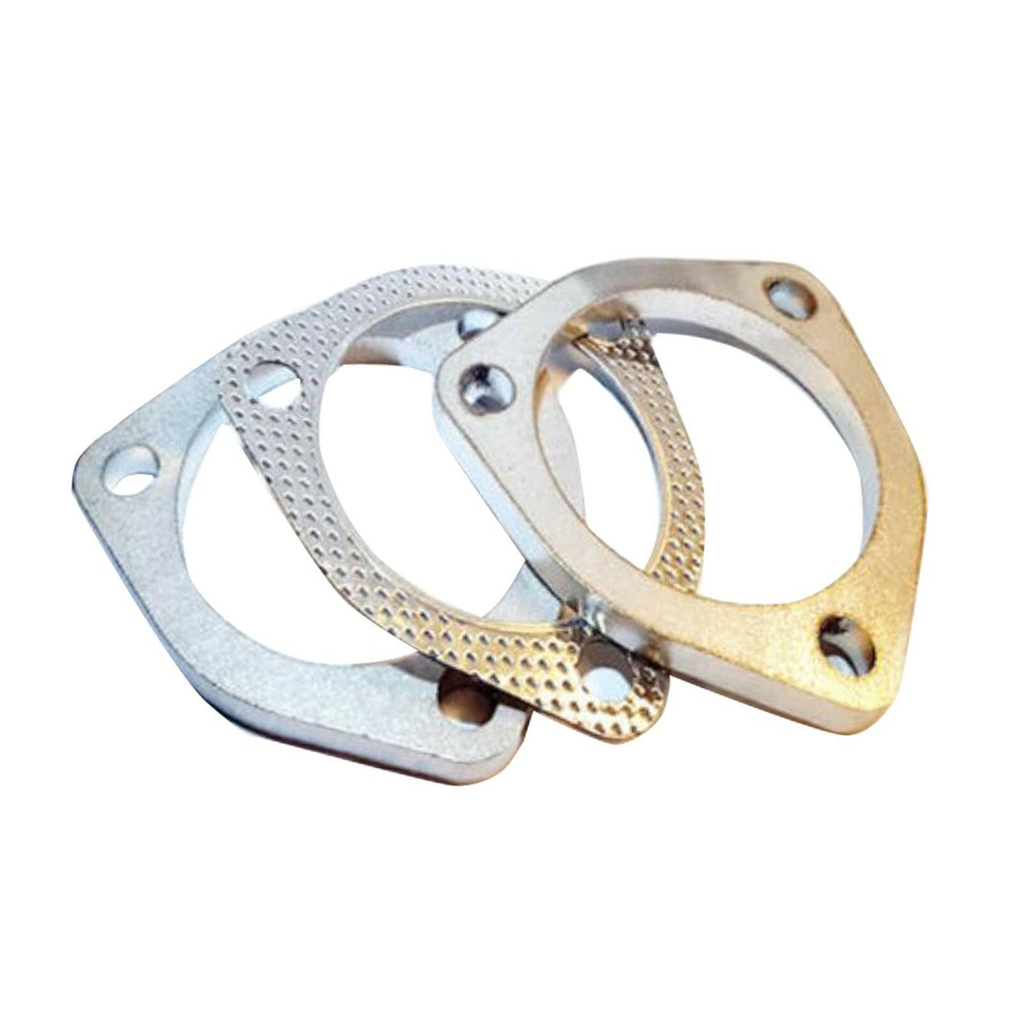 Exhaust Flange Plate Set 304 Stainless Steel 2.5in 63mm 3 Bolt Suitable For Universal Applications-1