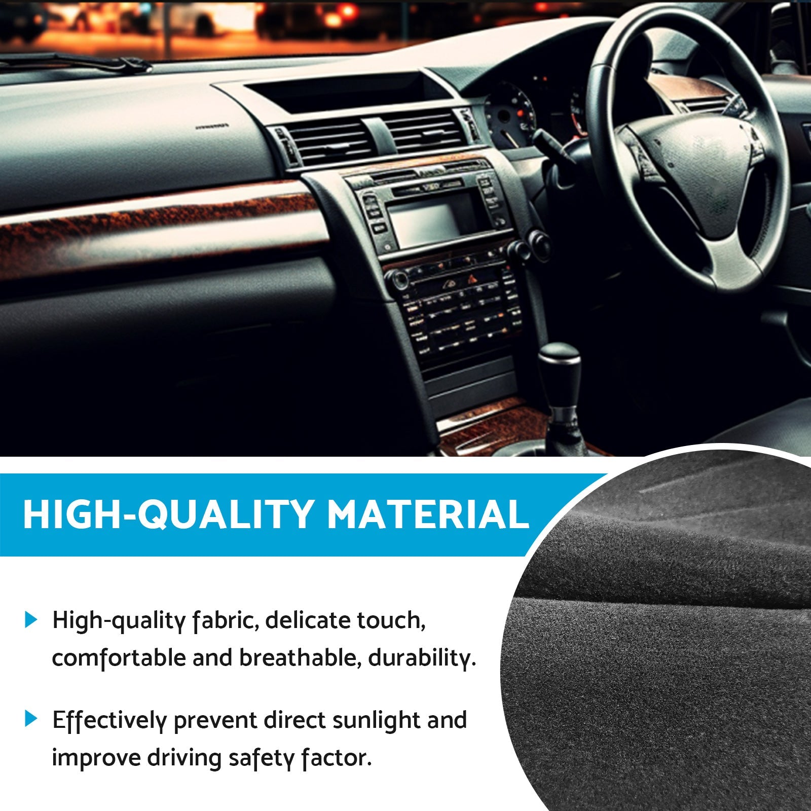 Dash Mat Cover Suitable For Honda Accord Euro CL9 2003 - 2008 No Sat Nav - Frazy's Auto Parts
