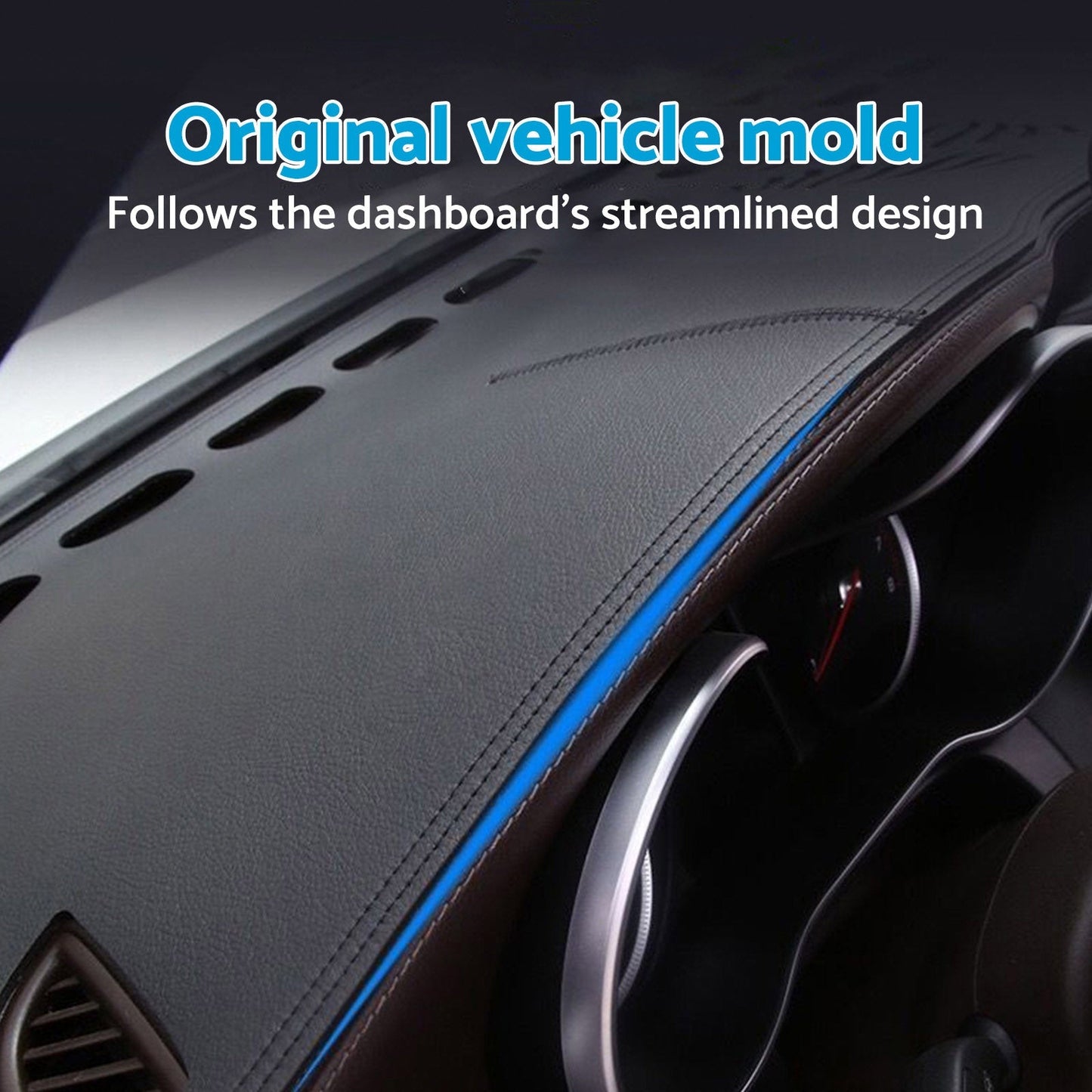 Dash Mat Non - Slip Microfiber Leather Black Suitable For LDV D90 2.0L 2017 - 2024 - Frazy's Auto Parts