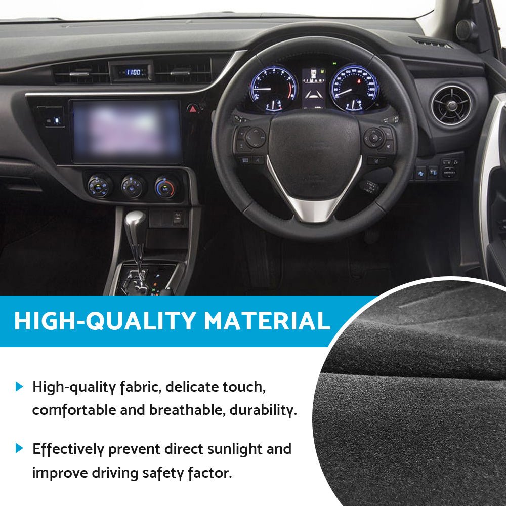 Dash Mat Suitable for Toyota Corolla 2014 - 2018 Hatch Dashboard Cover Black - Frazy's Auto Parts