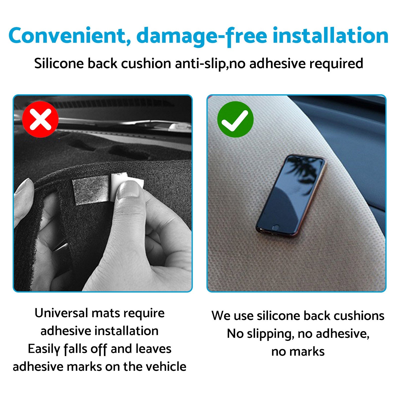 Dash Mat Sun Shield Microfiber Leather Suitable For Kia Sportage NQ5 2021 - On - Frazy's Auto Parts