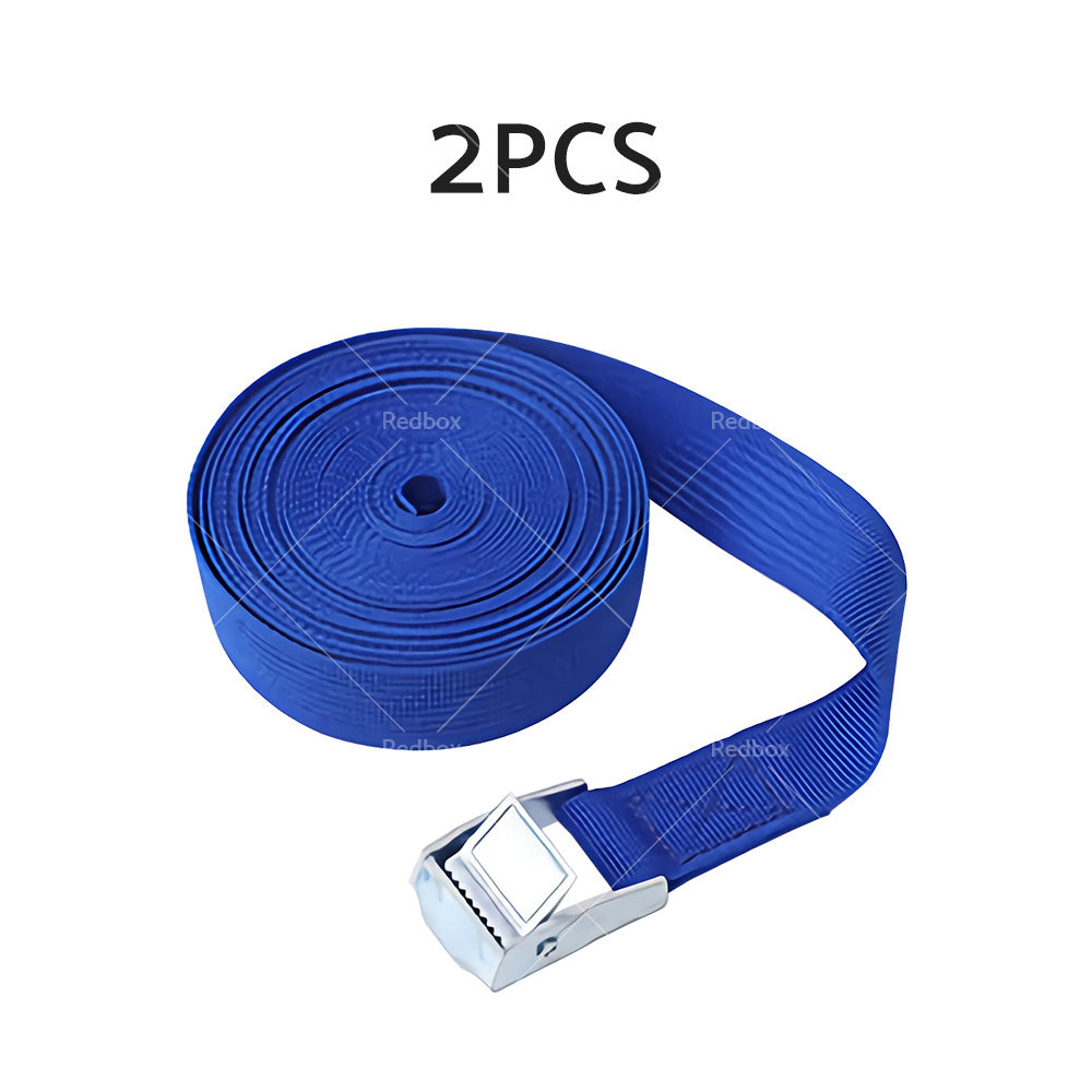 2/4pcs Metal Buckle Cam Tie Down Strap Heavy Lugga Cargo Ratchet Lashing Rope 2M-8