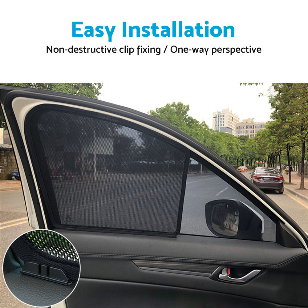Magnetic Window Sun Shades 2x Suitable For Isuzu D-MAX 2nd Gen / Holden Colorado 2012-2020-2
