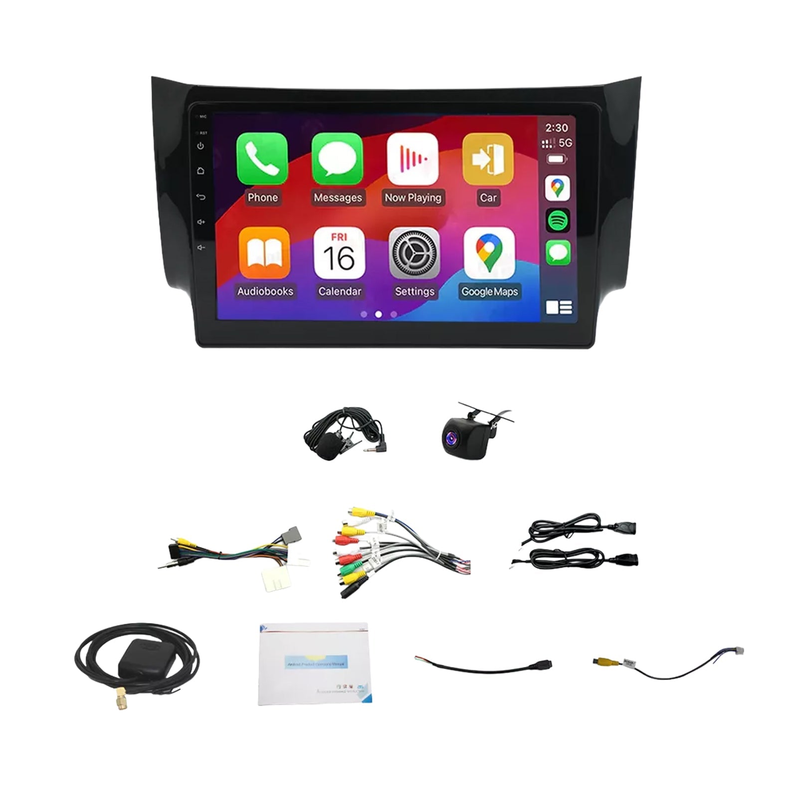 10" Wireless CarPlay Android 13 suitable for Nissan Pulsar 2013-2017 GPS Radio-0
