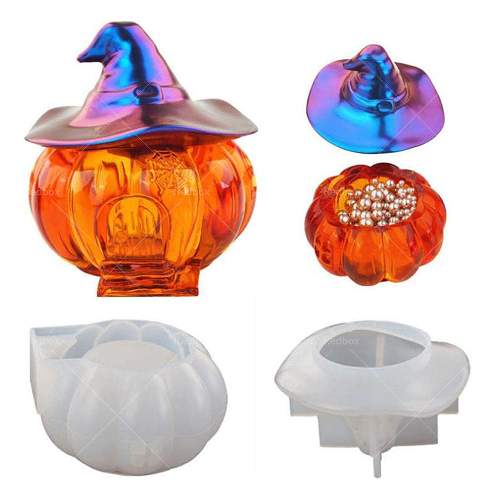 Pumpkin Jar Silicone Mold DIY Storing Candy Container Resin Epoxy Casting Craft-2