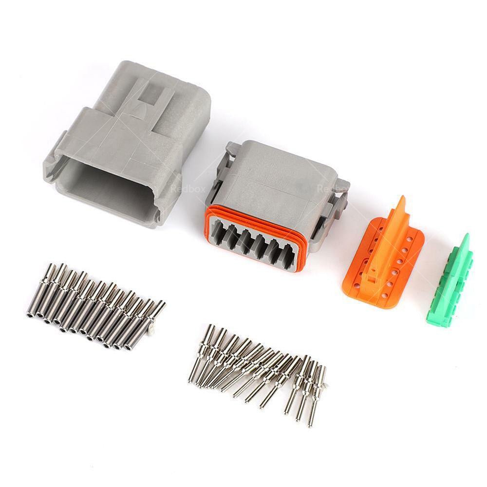 Deutsch DT 12 - Way 12 Pin Electrical Connector Waterproof Plug Kit Male and Female - Frazy's Auto Parts