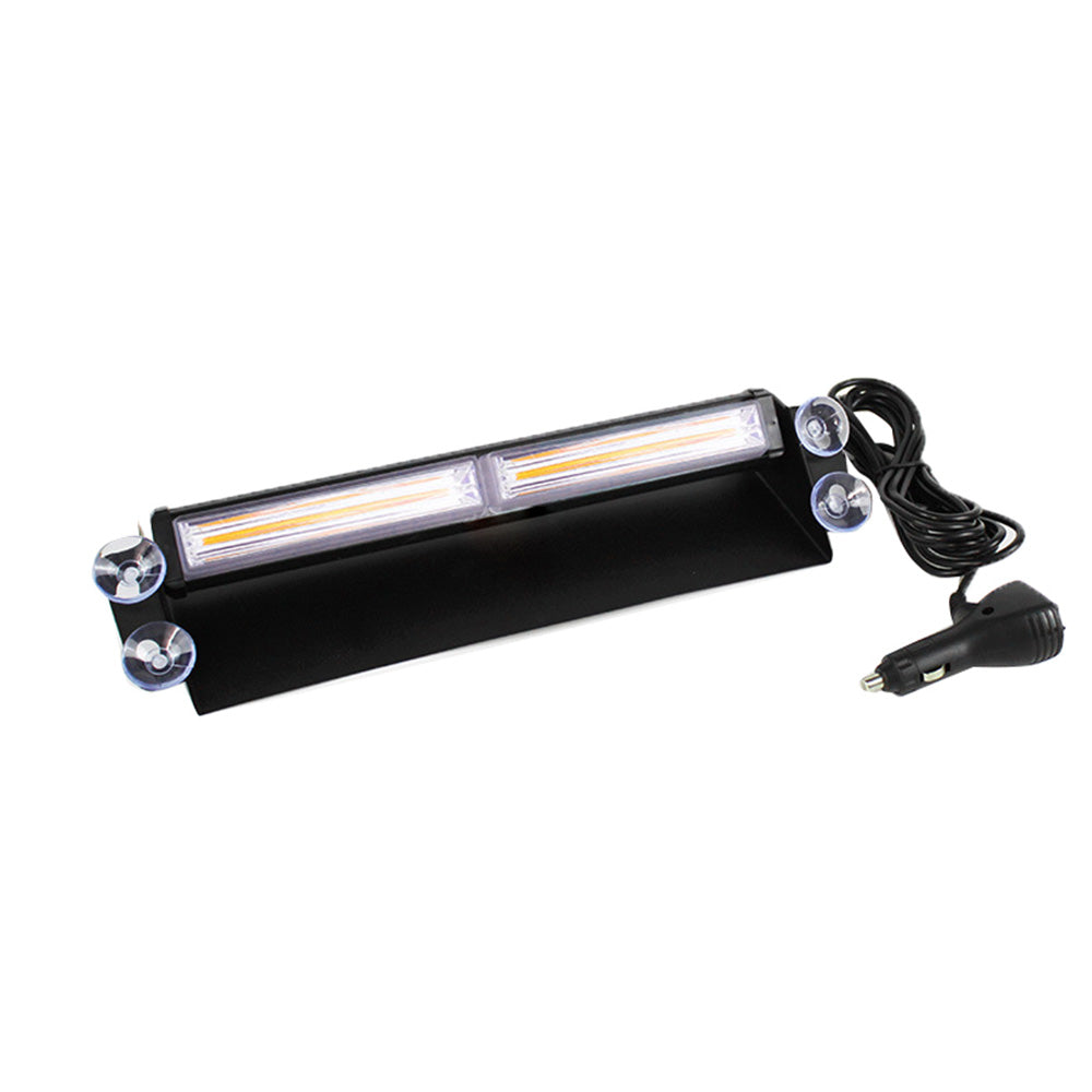 Amber Bar LED Flashing Beacon Strobe Warning Light Car Truck For Windshield Dash-4