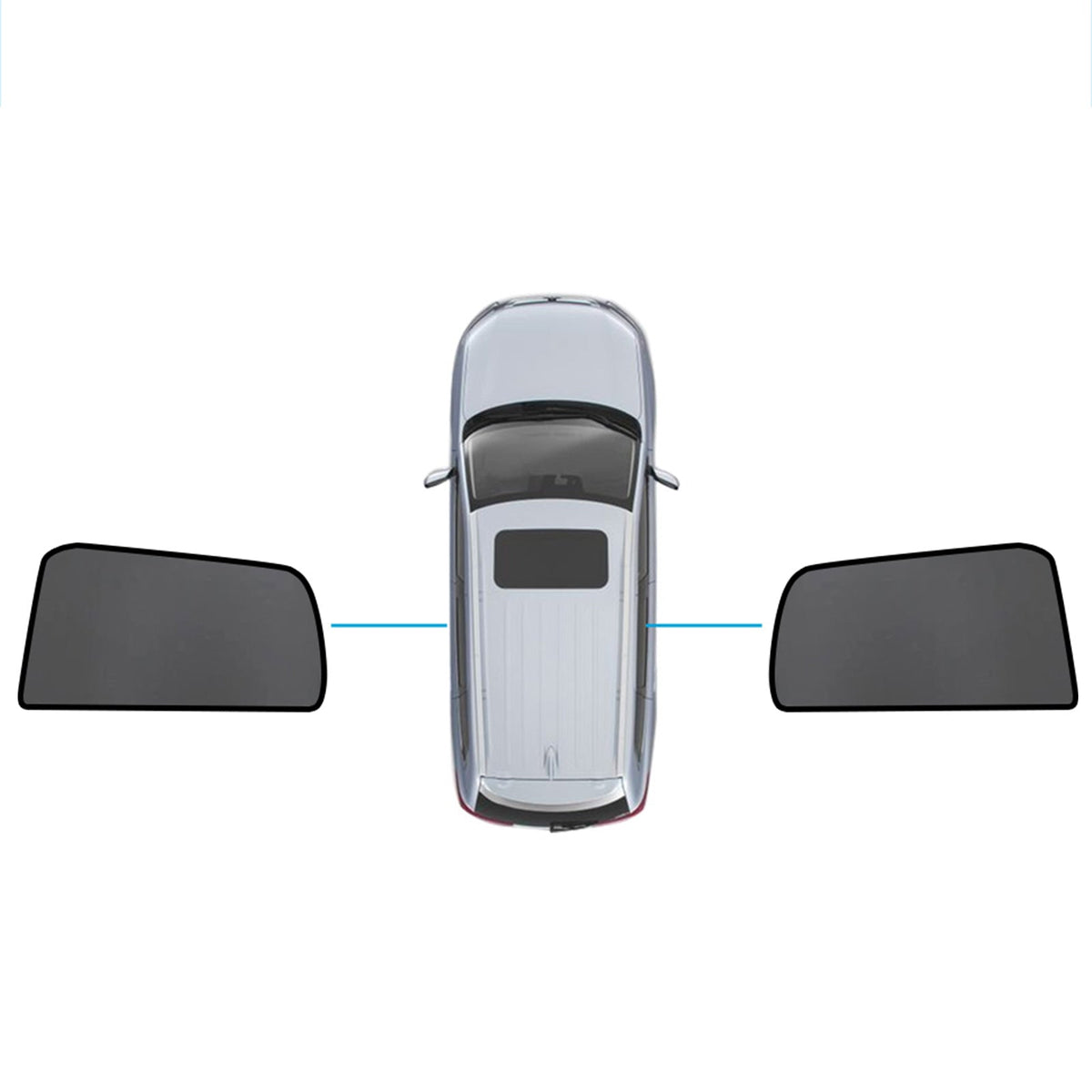 Car Window Magnetic Mesh Sun Blind Shades Suitable For Mitsubishi ASX 2010-2025-4