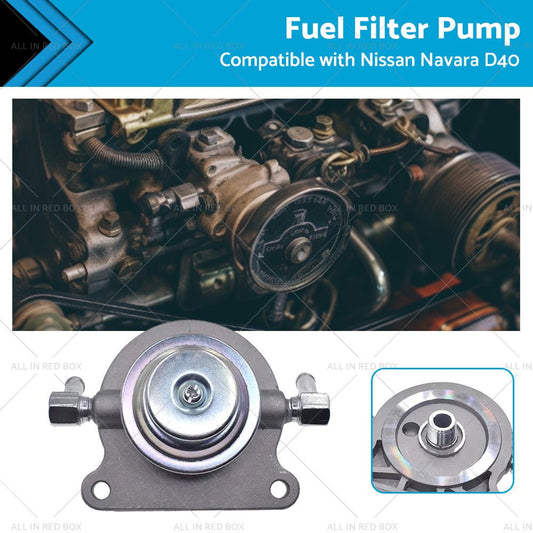 Diesel Fuel Filter Primer Pump 10mm Suitable For Nissan Navara D40 2. 5L 2006 - on - Frazy's Auto Parts