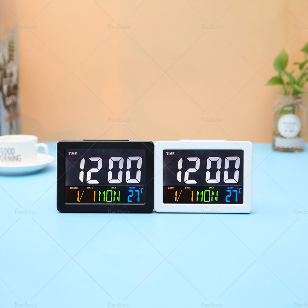 Digital Home Large Big Jumbo LED Wall Desk Clock With Calendar Temperature AU - Frazy's Auto Parts