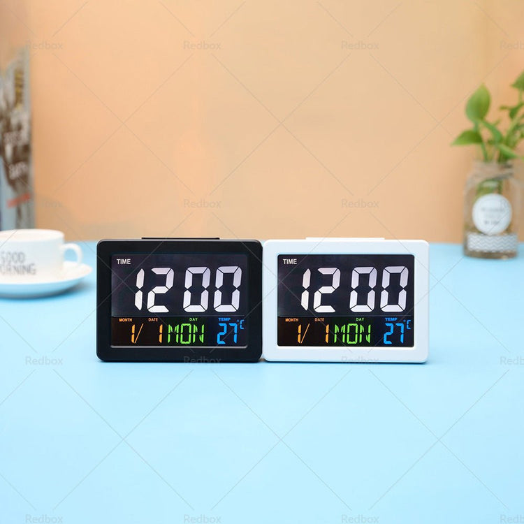 Digital Home Large Big Jumbo LED Wall Desk Clock With Calendar Temperature AU - Frazy's Auto Parts