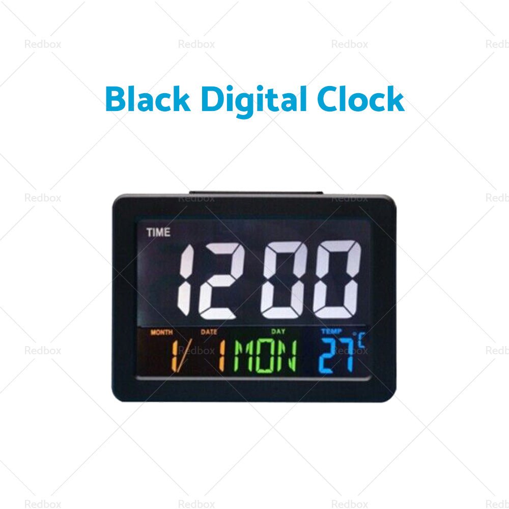 Digital Home Large Big Jumbo LED Wall Desk Clock With Calendar Temperature AU - Frazy's Auto Parts