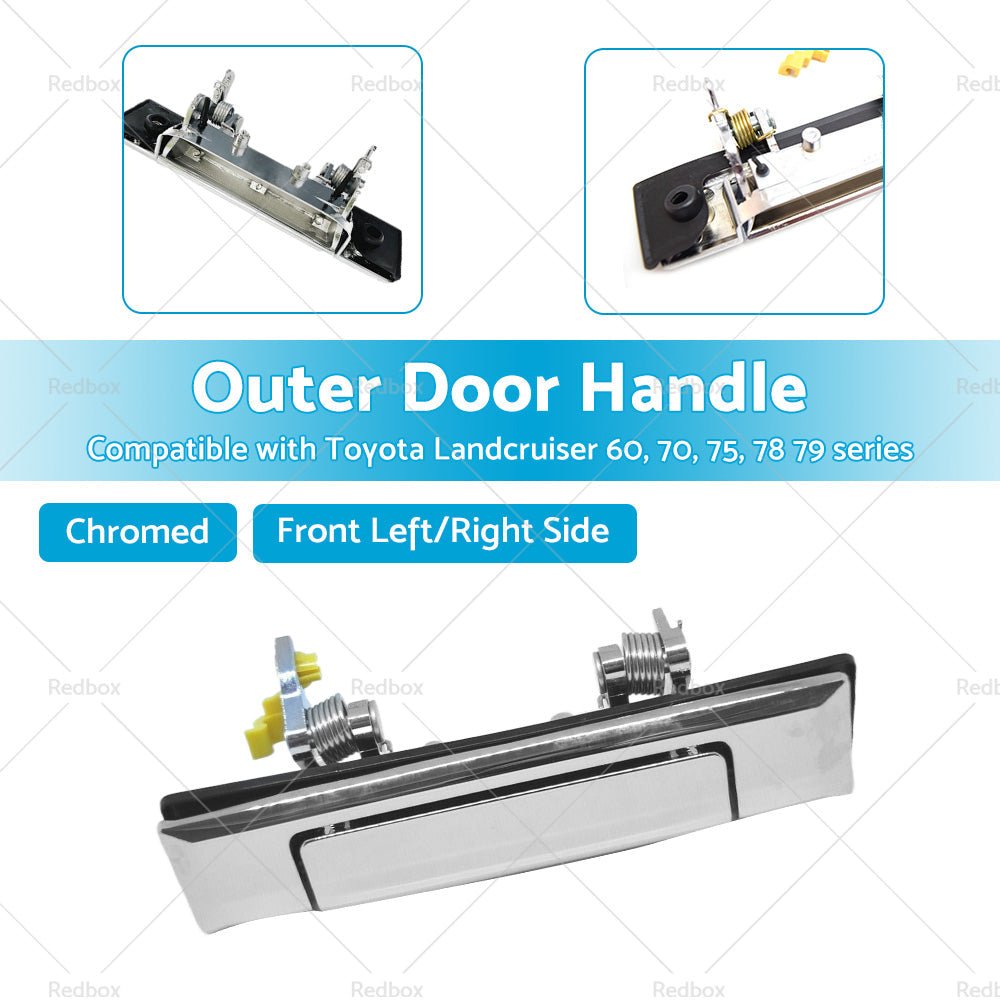 Door Handle Front LH or RH Suitable for Toyota Landcruiser 60 70 75 78 79 80 - 07 - Frazy's Auto Parts