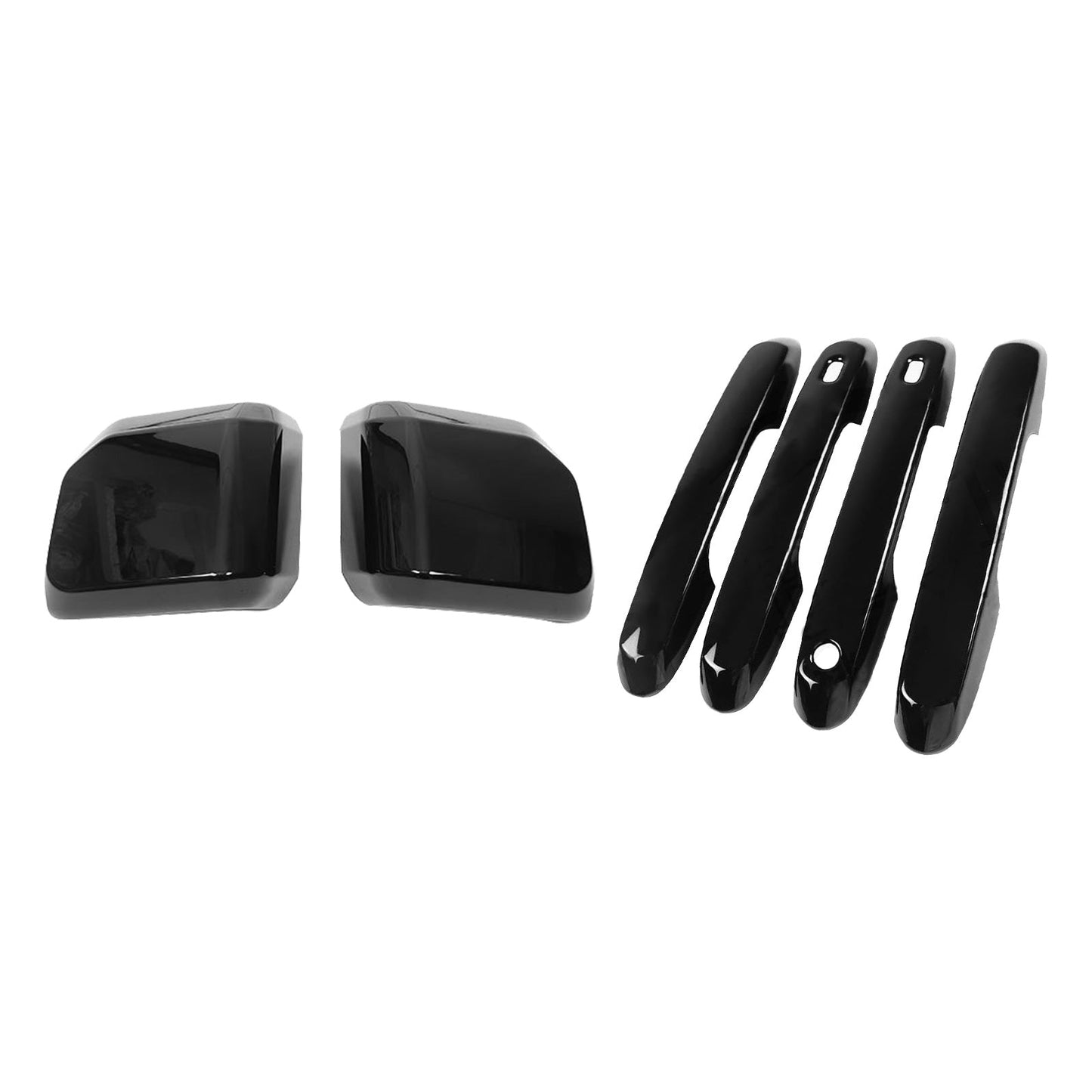 Door Handle & Rearview Mirror Cover Suitable For Toyota Prado LC250 2024 Glossy Black - Frazy's Auto Parts