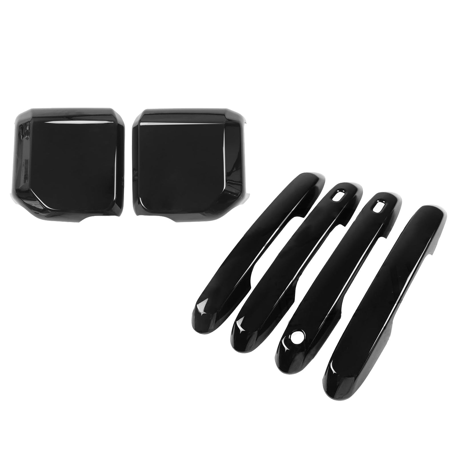 Door Handle & Rearview Mirror Cover Suitable For Toyota Prado LC250 2024 Glossy Black - Frazy's Auto Parts