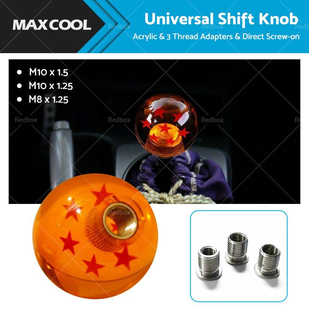 Dragon Ball Z Gear Shift Knob 7 Star With Thread Adapters to Suit Most Models - Frazy's Auto Parts