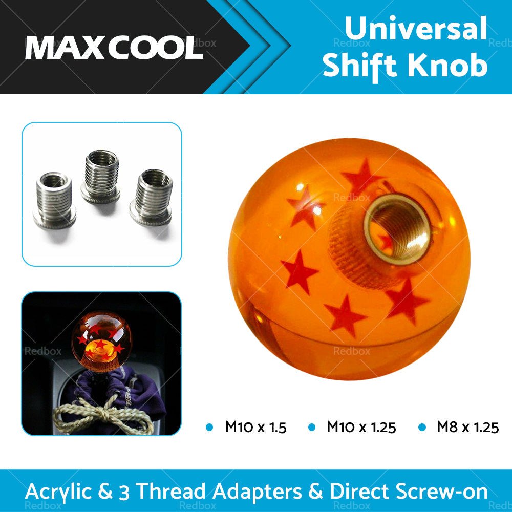 Dragon Ball Z Gear Shift Knob 7 Star With Thread Adapters to Suit Most Models - Frazy's Auto Parts
