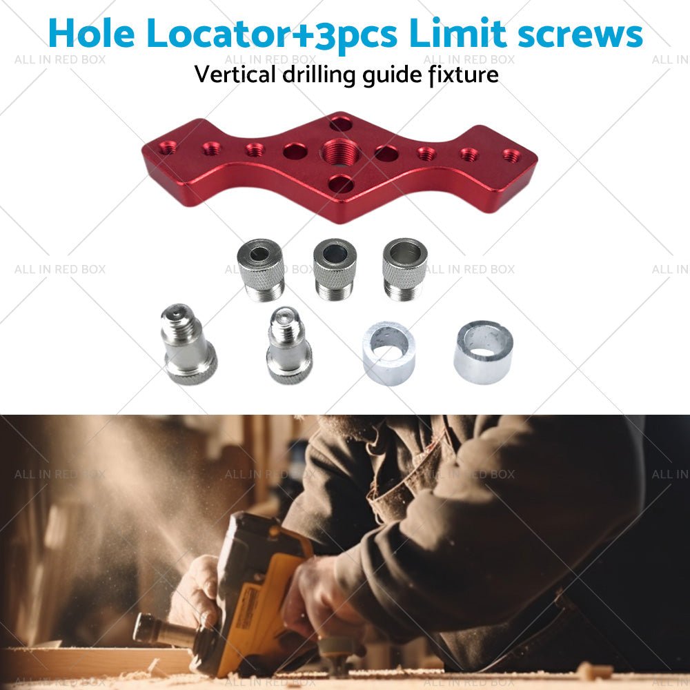 Drill Bit Vertical Pocket Hole Jig Dowel Drill Guide Self Centering Woodworking - Frazy's Auto Parts