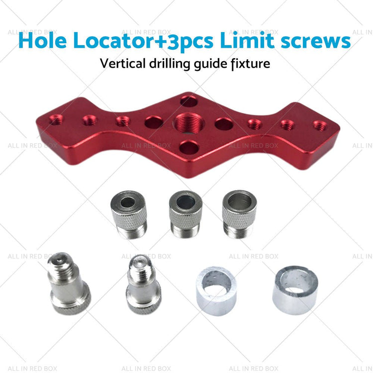 Drill Bit Vertical Pocket Hole Jig Dowel Drill Guide Self Centering Woodworking - Frazy's Auto Parts