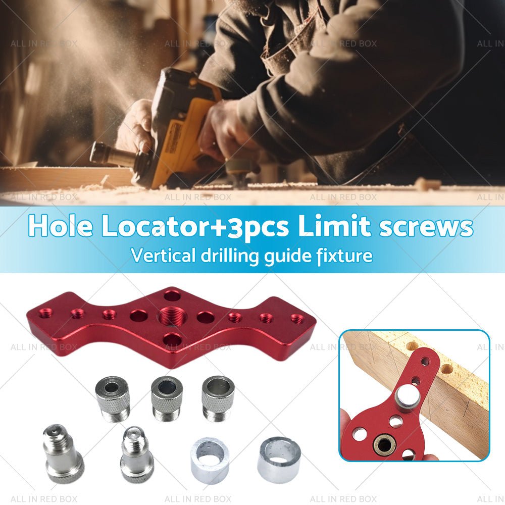 Drill Bit Vertical Pocket Hole Jig Dowel Drill Guide Self Centering Woodworking - Frazy's Auto Parts