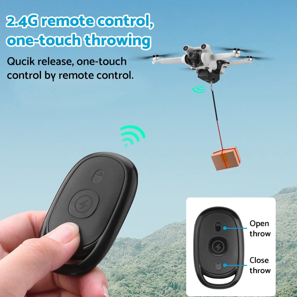 Drone Dropping Delivery Thrower Air Dropper Device Suitable for DJI Mini 3 Pro - Frazy's Auto Parts