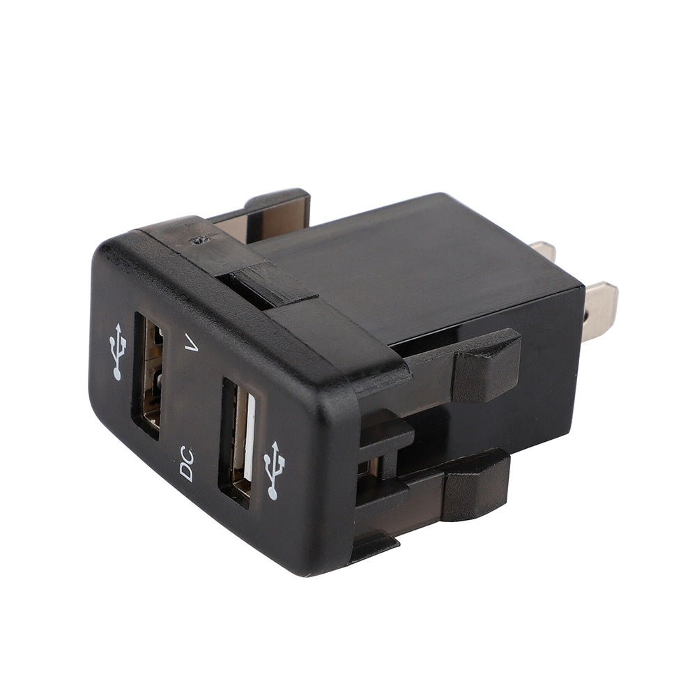 Dual USB Car Charger Socket 4.2A With Voltmeter Display Adapter Suitable For Toyota - Frazy's Auto Parts