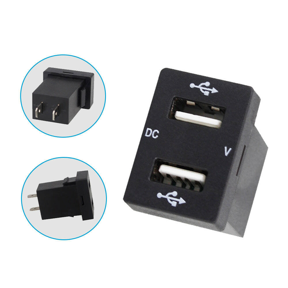 Dual USB Charger + Volt Meter Suitable For Toyota Hilux Prado Blue LED 12V 4.2A - Frazy's Auto Parts