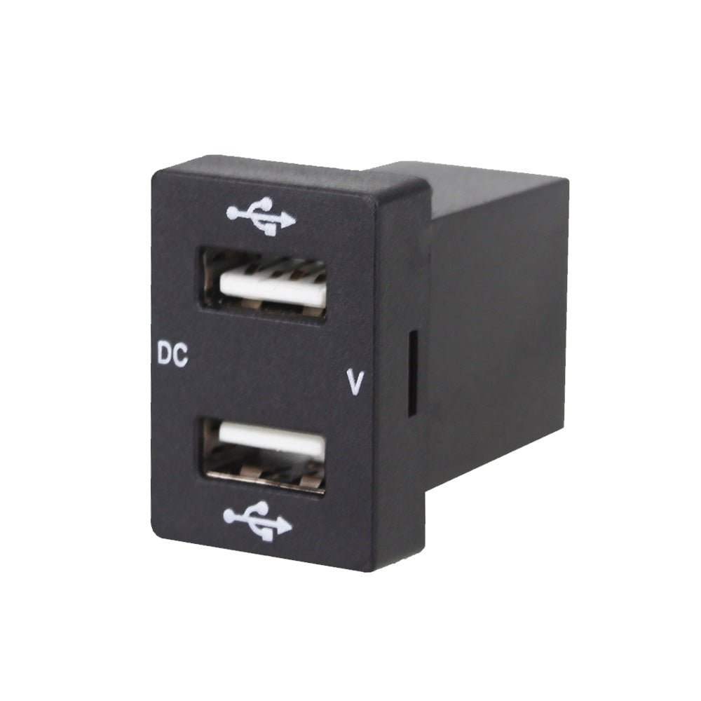 Dual USB Charger + Volt Meter Suitable For Toyota Hilux Prado Blue LED 12V 4.2A - Frazy's Auto Parts