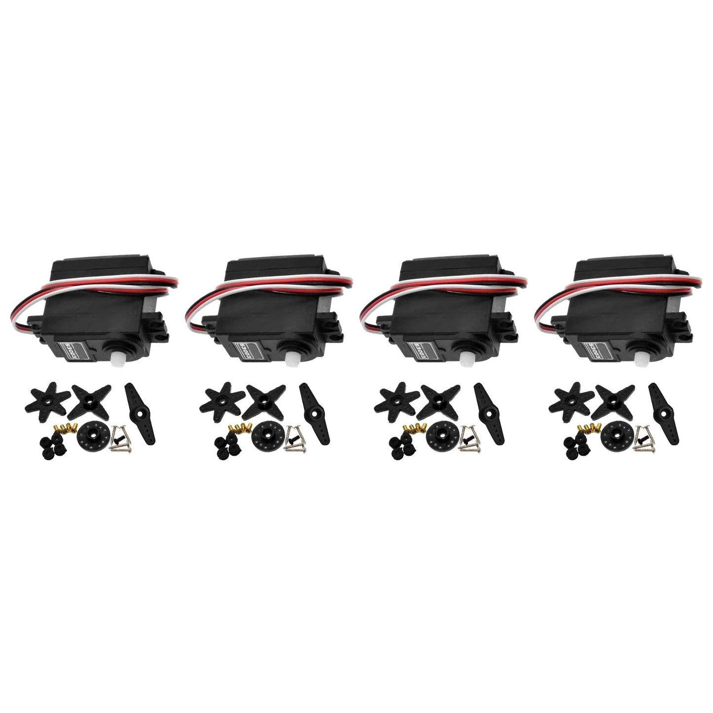 High Torque Standard Servos 4x Suitable For Futaba S3003 RC Car / Plane / Boat / Helicopter-0
