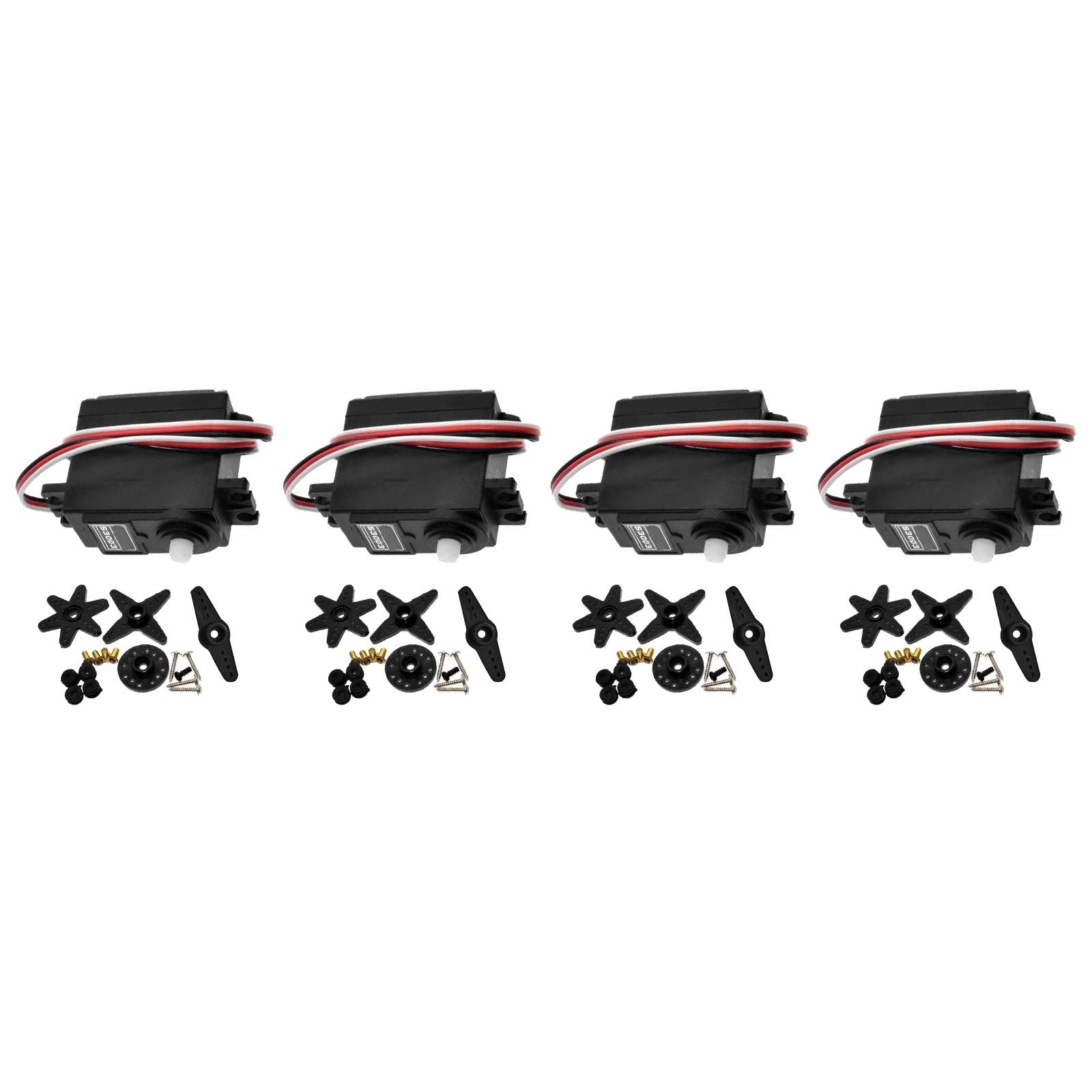 High Torque Standard Servos 4x Suitable For Futaba S3003 RC Car / Plane / Boat / Helicopter-0