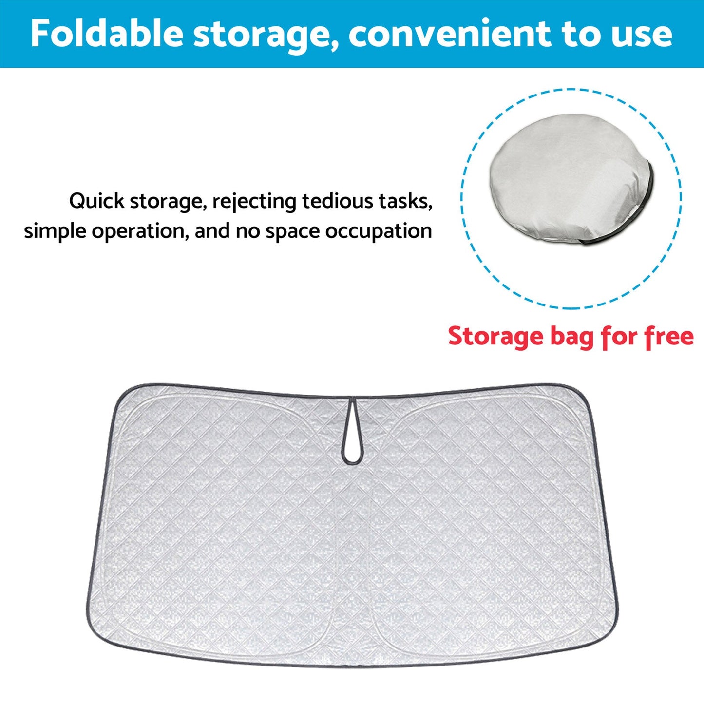Windshield Sunshade Heat Block Shield Suitable For Subaru Crosstrek 2022-2024-3