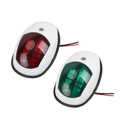 Pair Red  and  Green 8LED Navigation Lights Marine Bow Light Lamp for Boat Pontoon-0