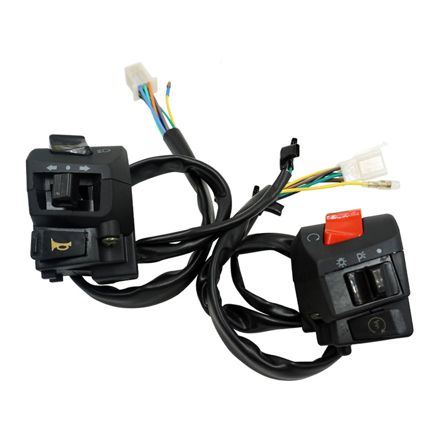 Motorcycle Handlebar Headlight Control Switch Turn On/Off Light Indicator-0
