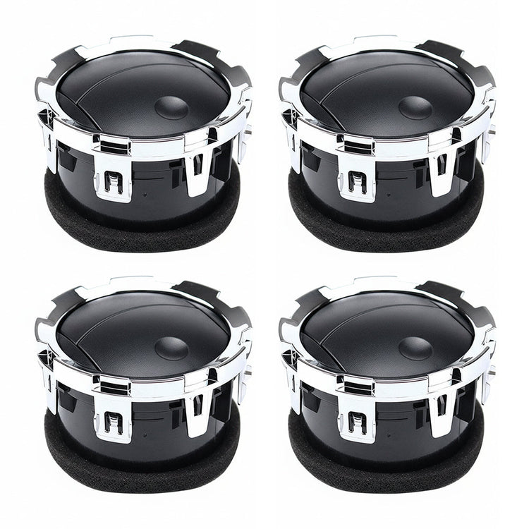 4x Dash Air Vents Black Chrome Suitable For Ford F-250 F-350 Super Duty 08-16-0
