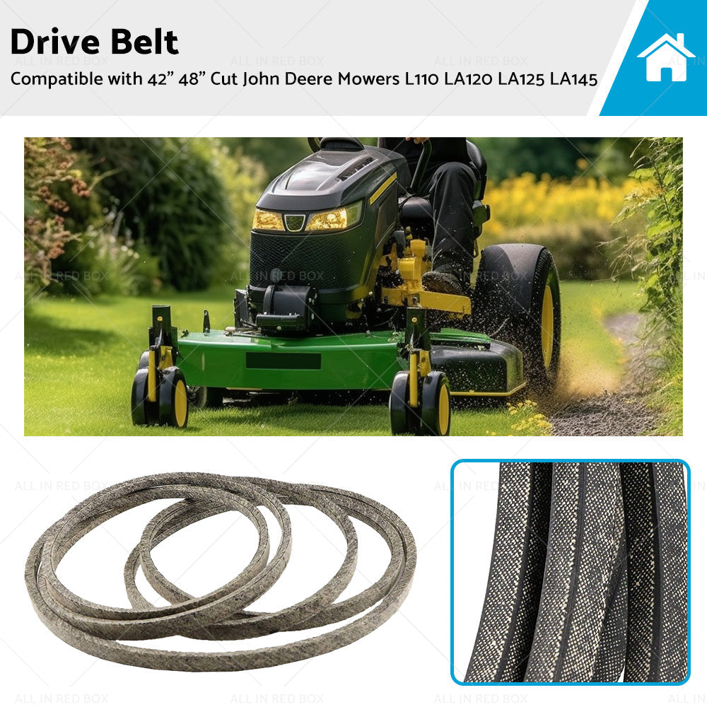 Drive Belt Suitable For 42 inch  48 inch  Cut John Deere Mowers L110 LA120 LA125 LA145-0