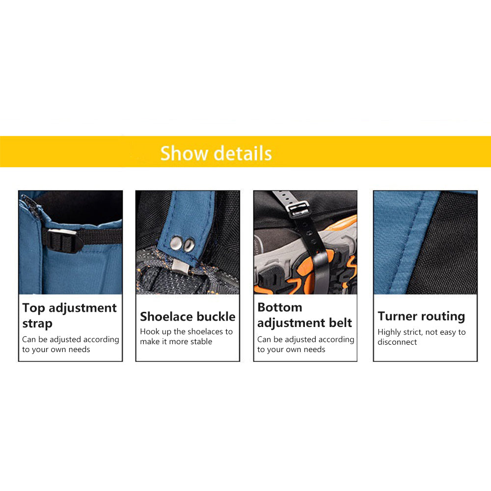 Waterproof Snow Hiking Gaiters Cover Anti Bite Snake Guard Leg Protection Boots-1