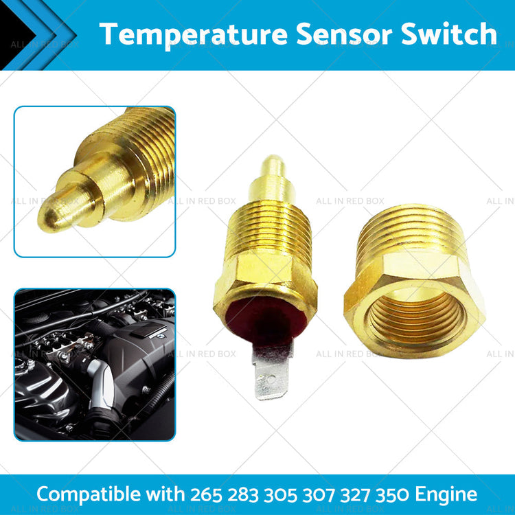 3 8inch NPT Engine Radiator Temperature Thermo Sensor Cooling Fan Switch Aluminum-1