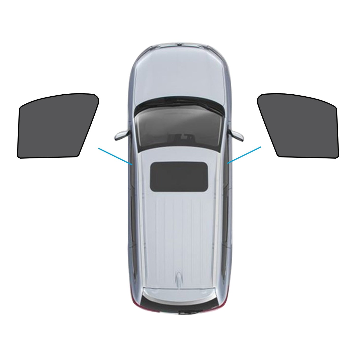 Car Window Magnetic Mesh Sun Blind Shades Suitable For BMW iX3 2023-2024-4