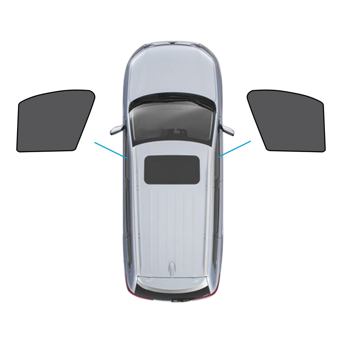 Car Window Magnetic Mesh Sun Blind Shades Suitable For BMW iX3 2023-2024-4