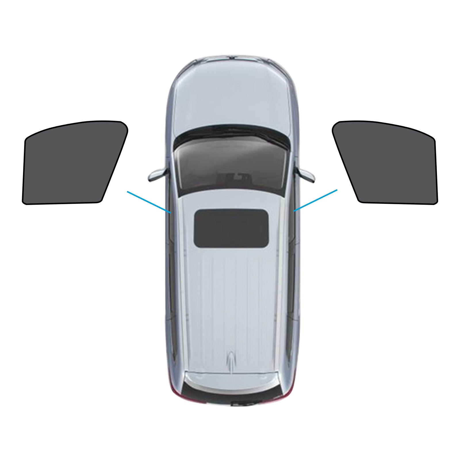 Car Window Magnetic Mesh Sun Blind Shades Suitable For BMW iX3 2023-2024-4