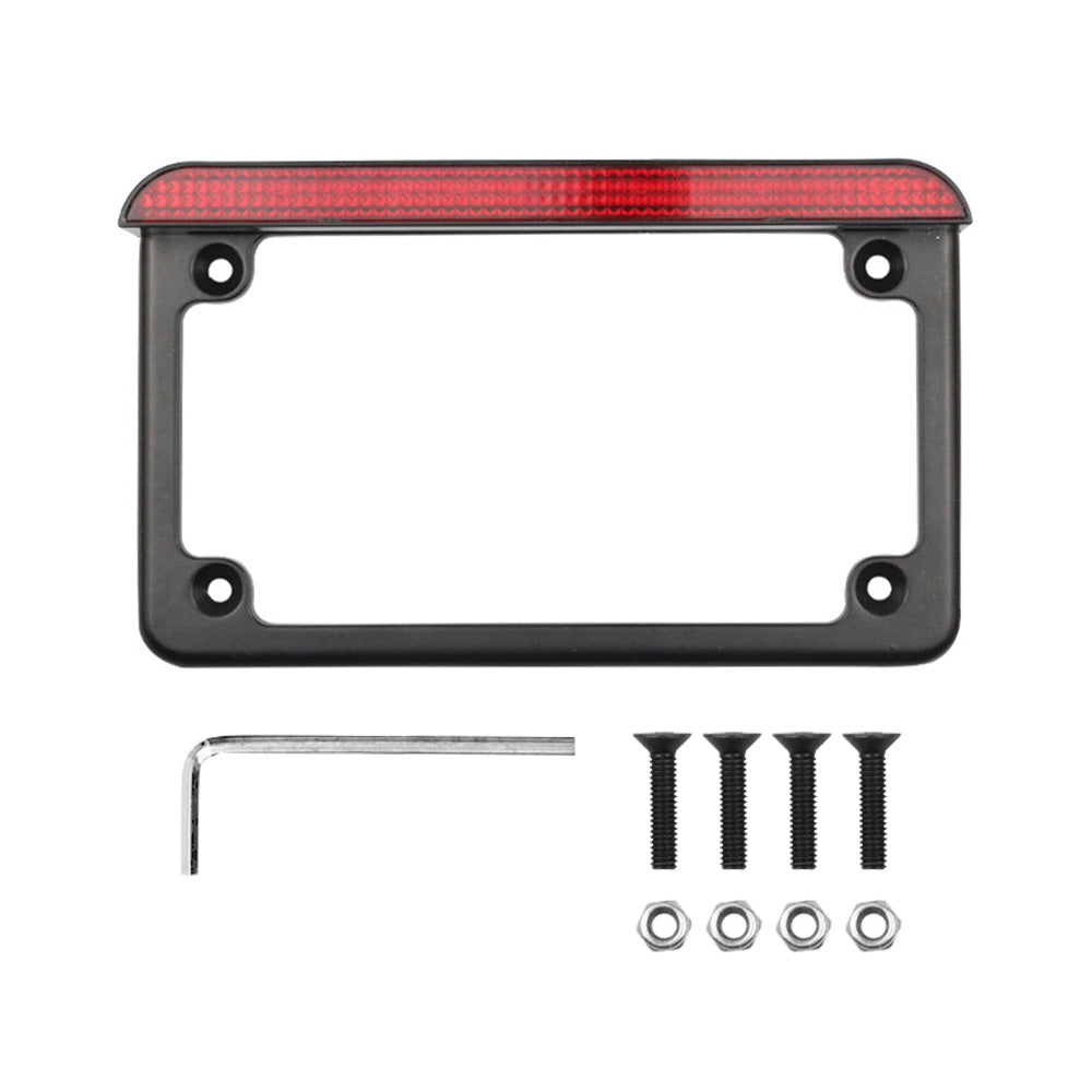 Motorcycle License Plate Frame Bracket With LED Brake Light Suitable For Harley-Davidson-3