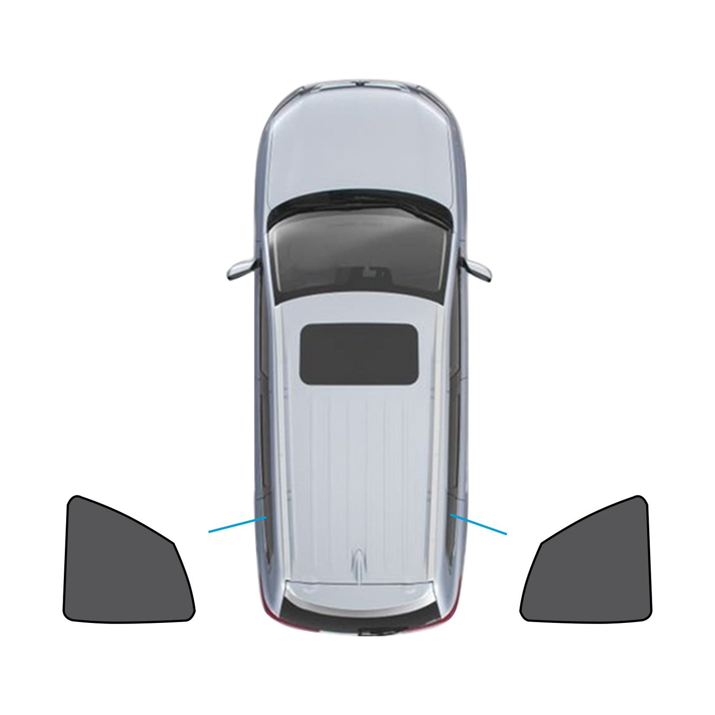 Car Window Magnetic Mesh Sun Blind Shades Suitable For BMW iX3 2023-2024-2