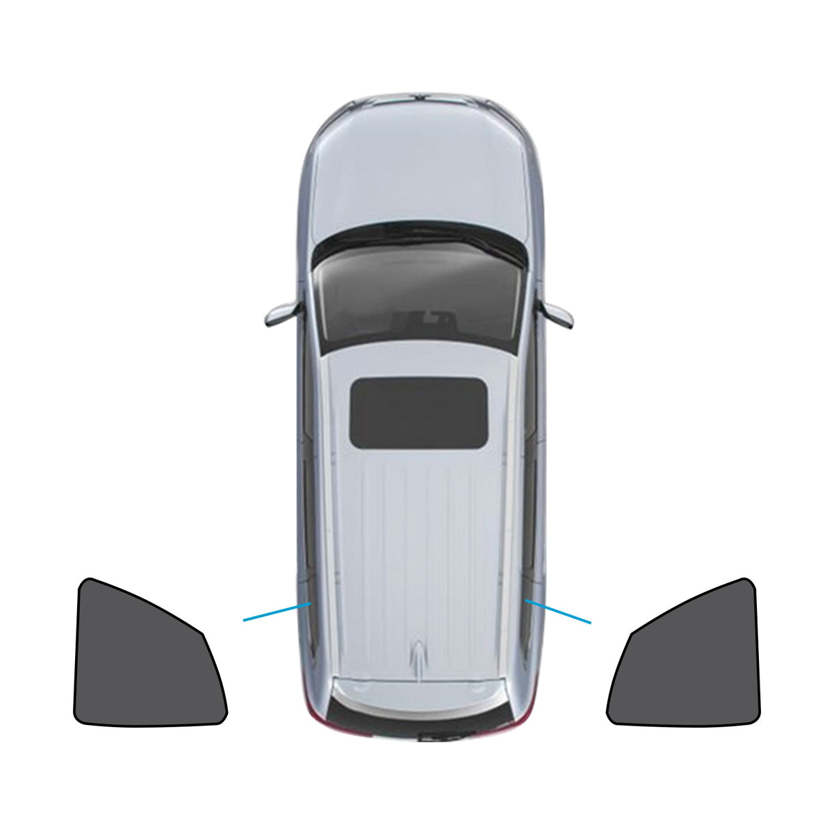 Car Window Magnetic Mesh Sun Blind Shades Suitable For BMW iX3 2023-2024-2