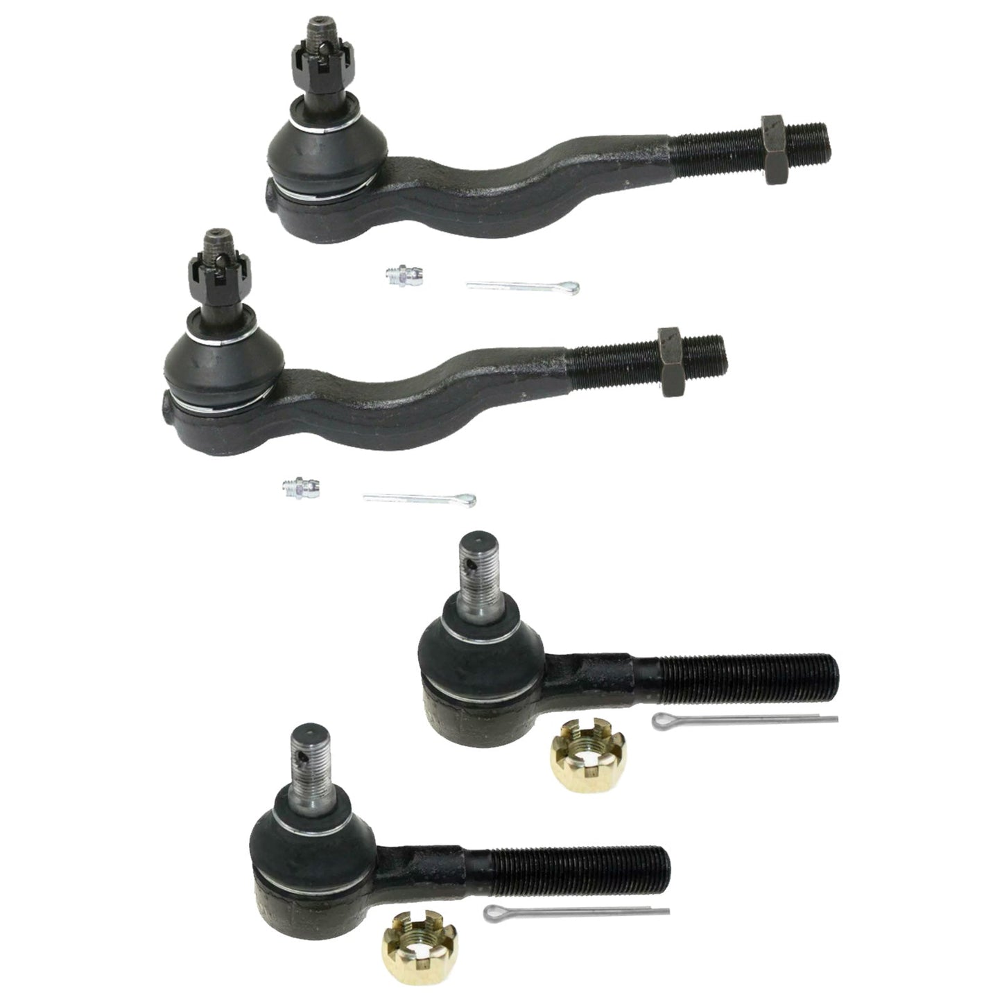 Inner & Outer Tie Rod End Kit 4x Suitable For Mitsubishi Pajero NH/NJ/NK/NL 1991-2020-1