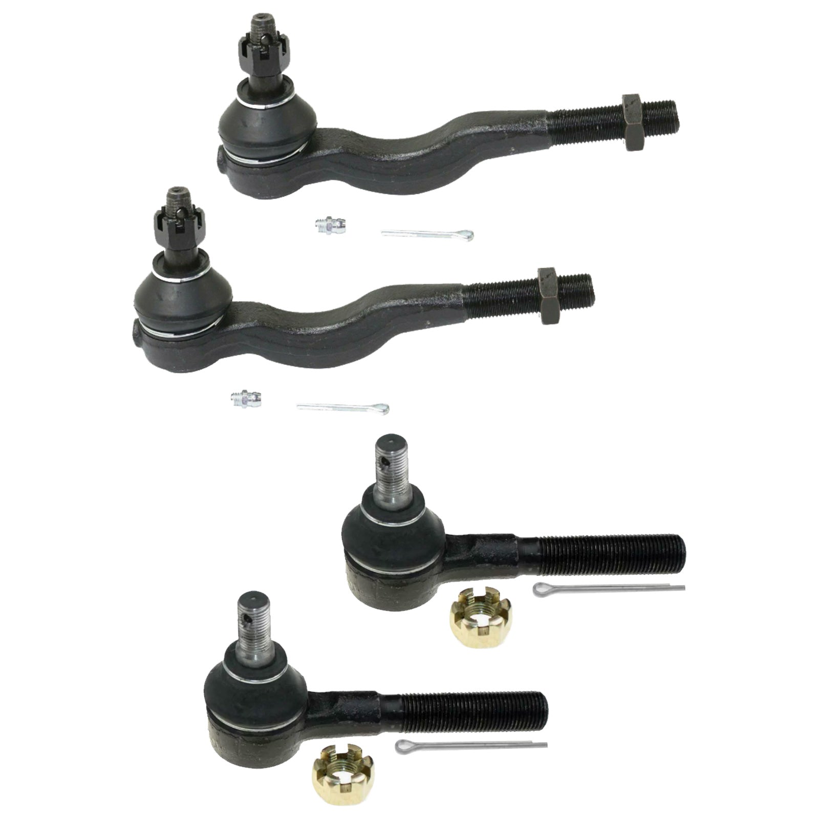 Inner & Outer Tie Rod End Kit 4x Suitable For Mitsubishi Pajero NH/NJ/NK/NL 1991-2020-1