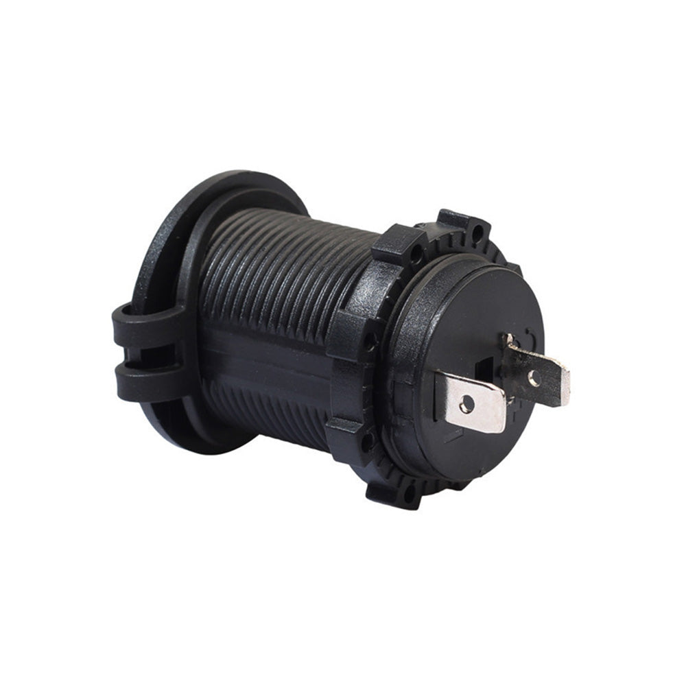 2x Waterproof 12V Car Cigarette Lighter Socket With USB Charger Power Adapter Outlet-3