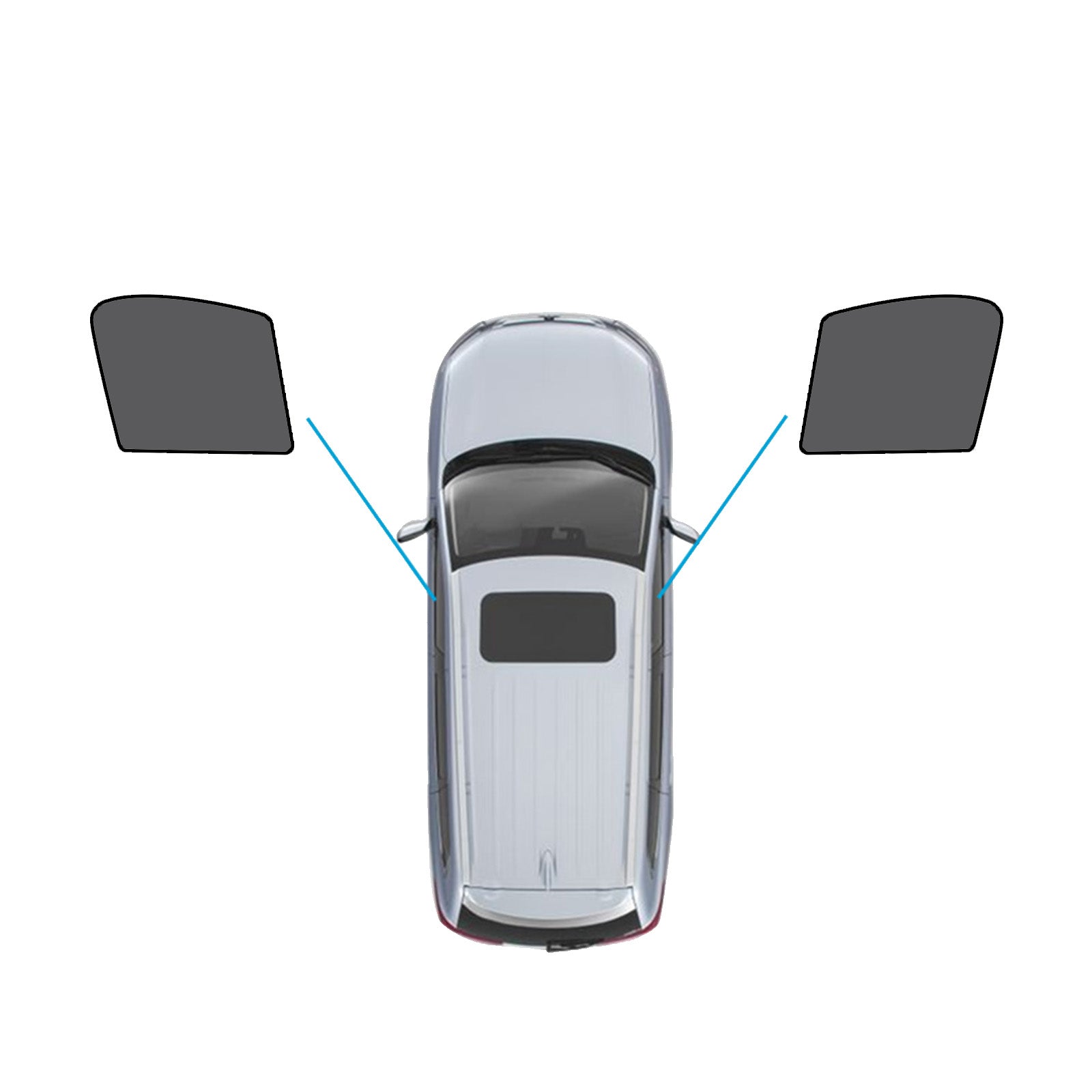 Magnetic Mesh Sun Blind Shades Suitable for Audi Q3 2011-2018 on Front/Rear-1